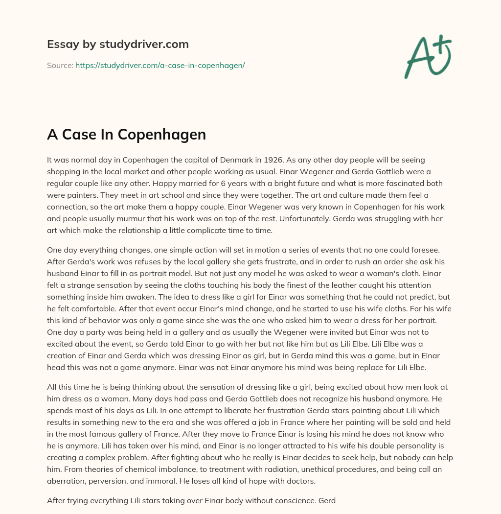 A Case in Copenhagen essay