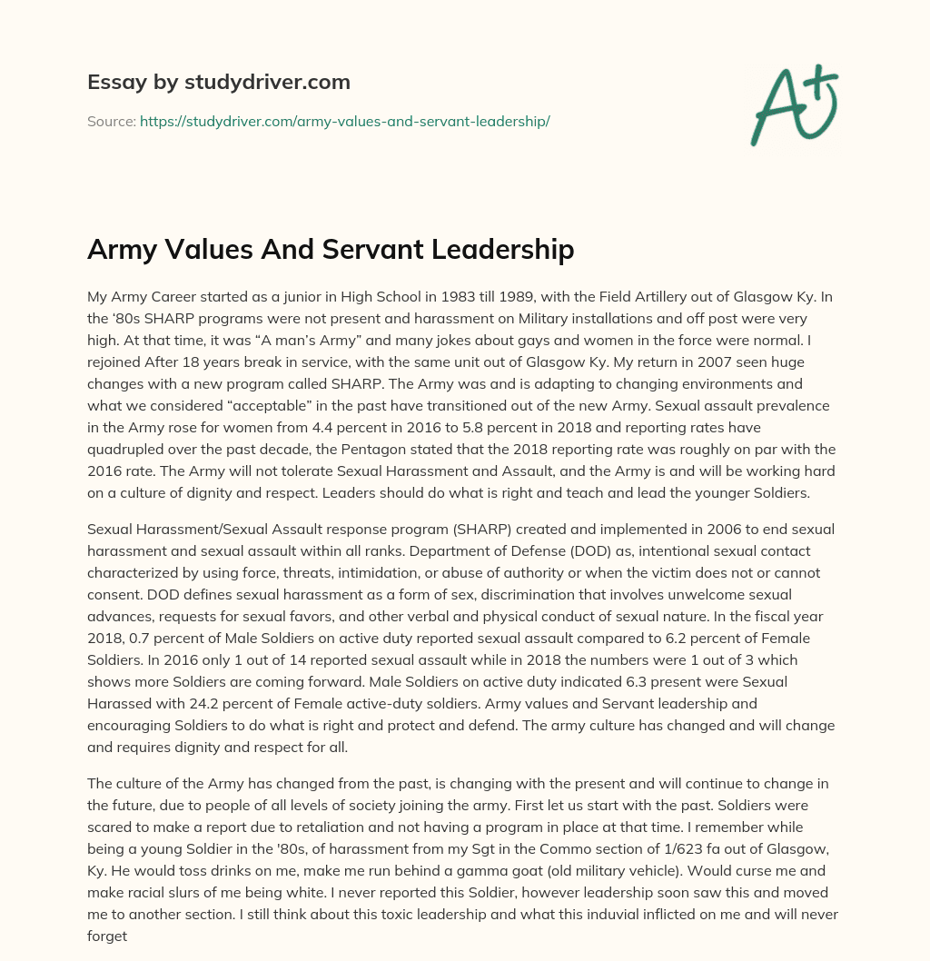 army-servant-leadership