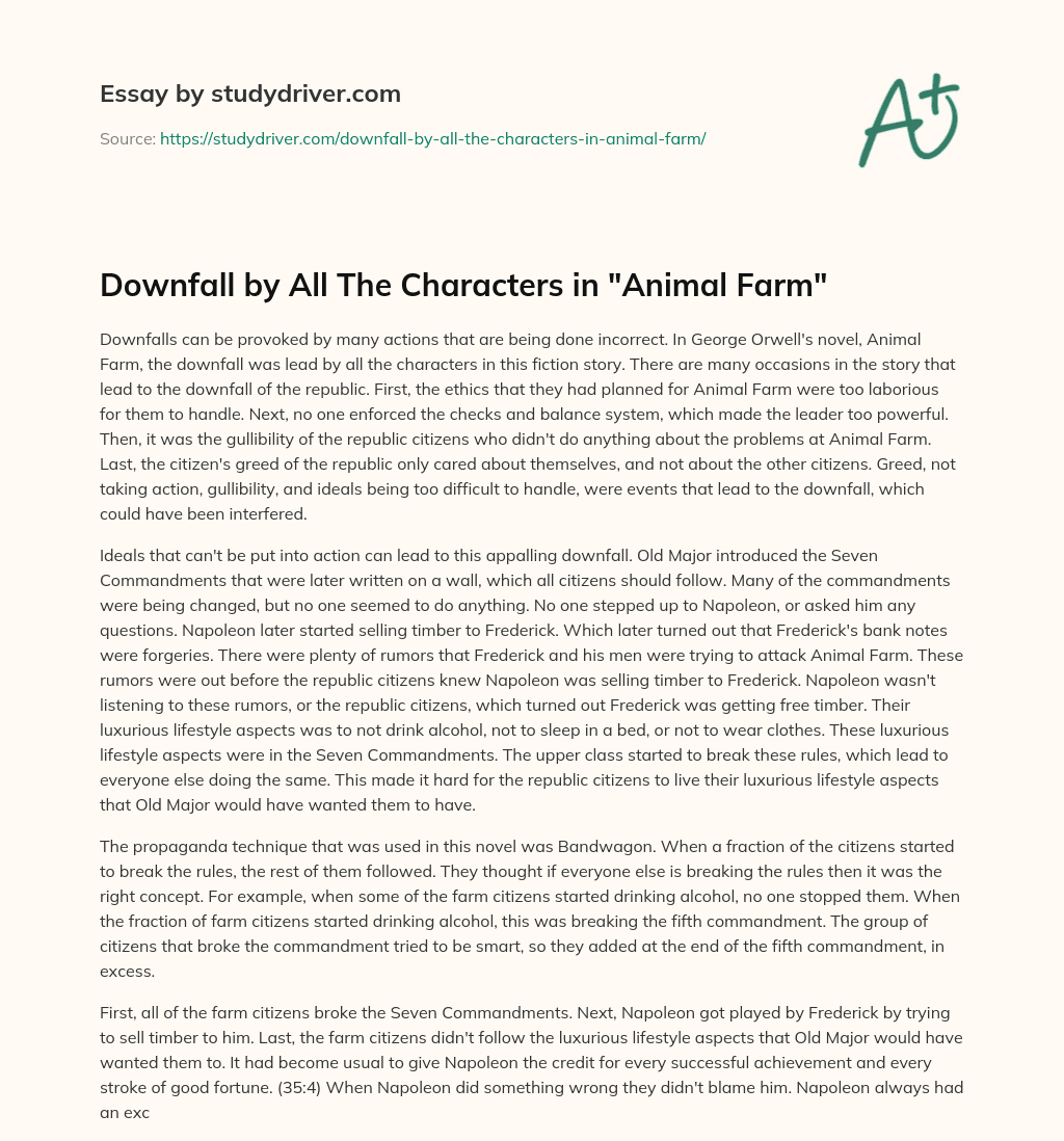 Downfall by All The Characters in 