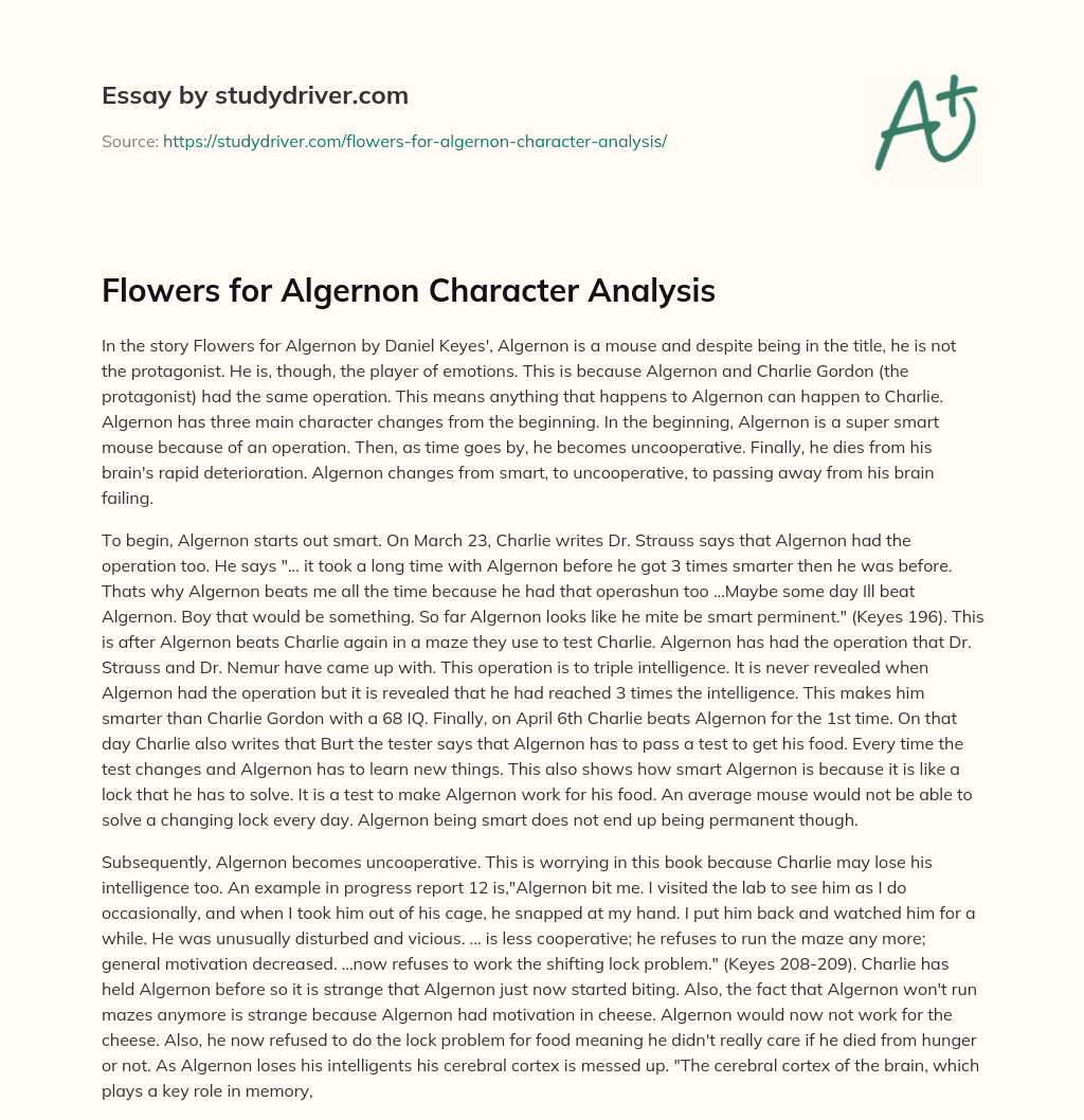 flowers-for-algernon-character-analysis-free-essay-example