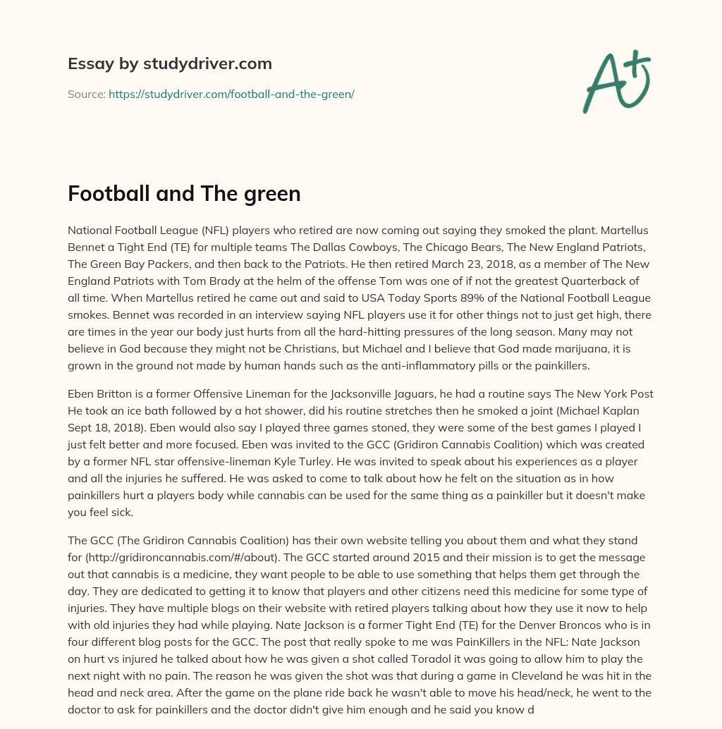 Football and the Green essay