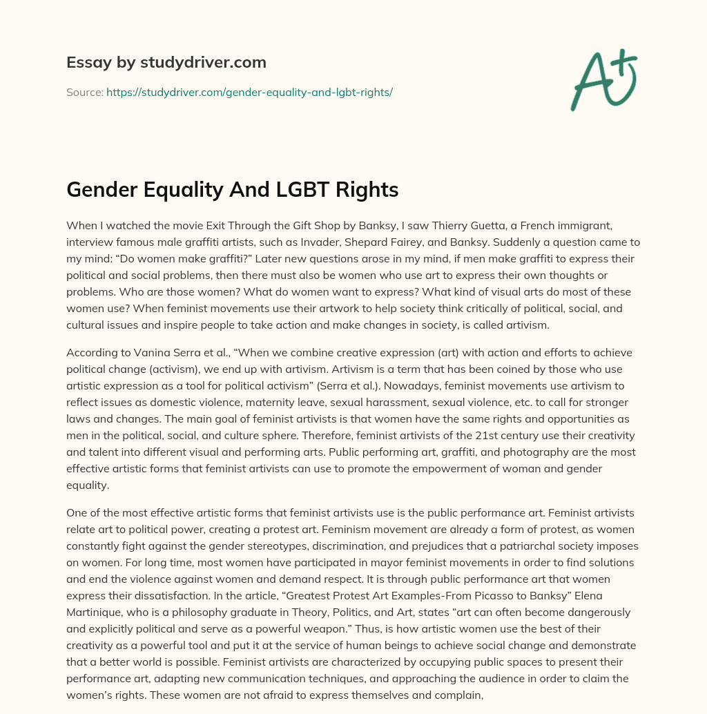 Gender Equality and LGBT Rights essay