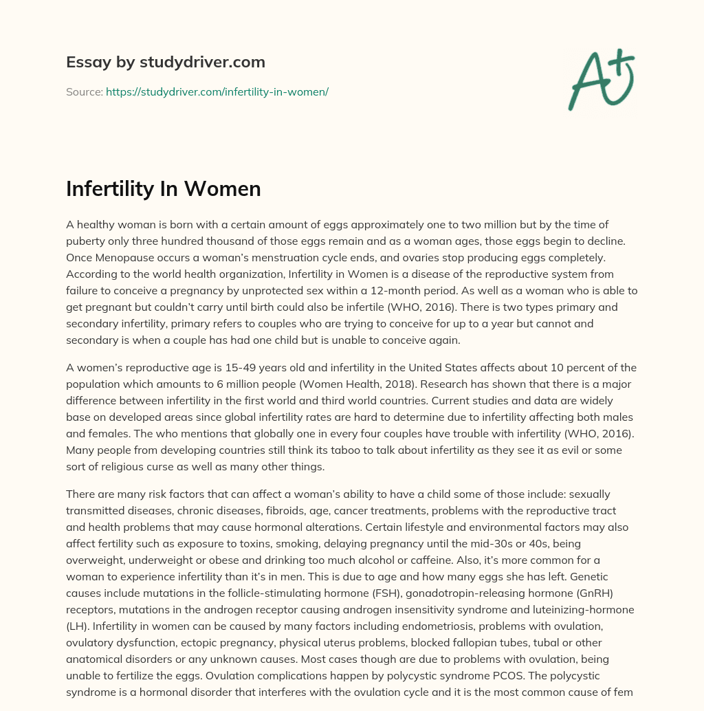 Infertility in Women essay
