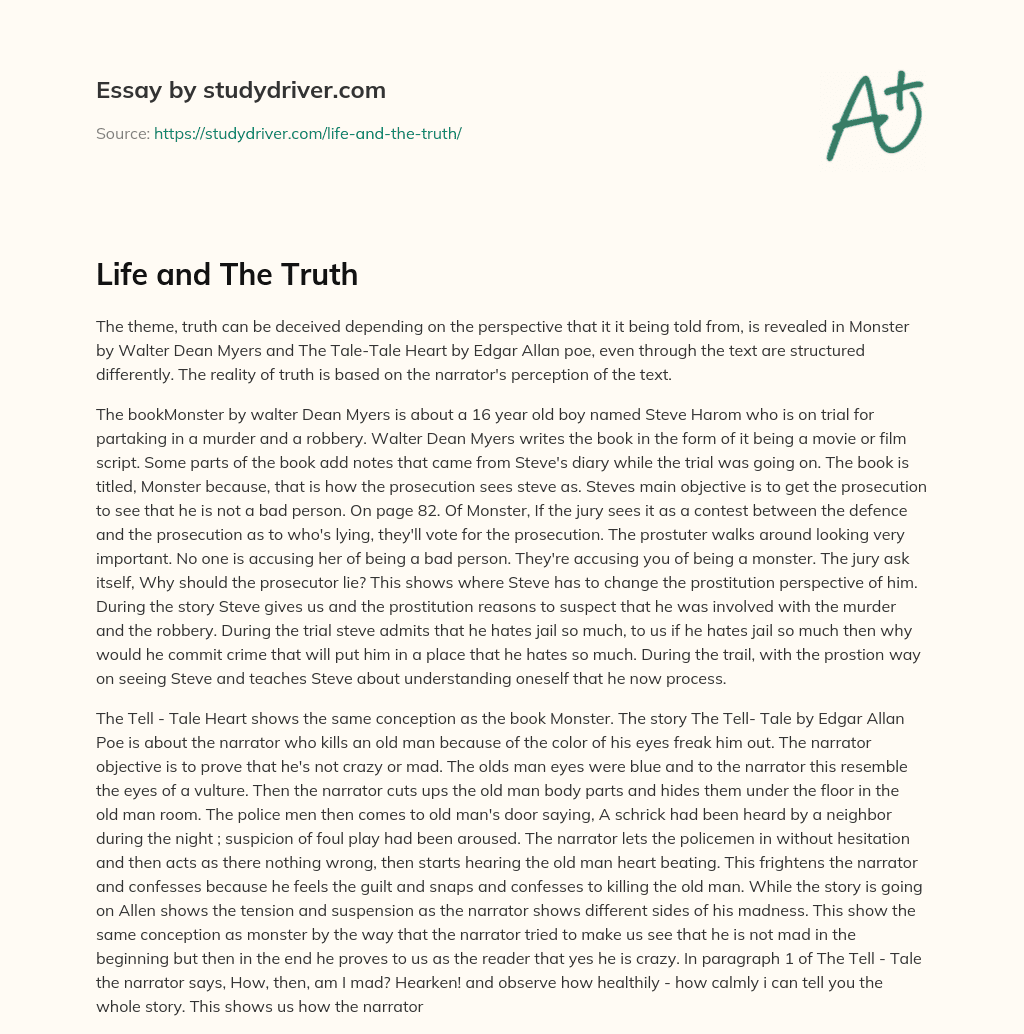 Life and the Truth essay