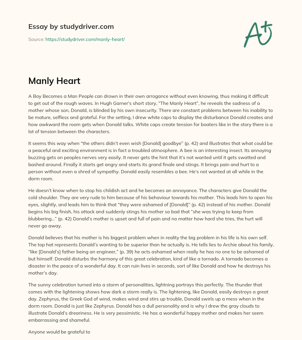 Manly Heart essay