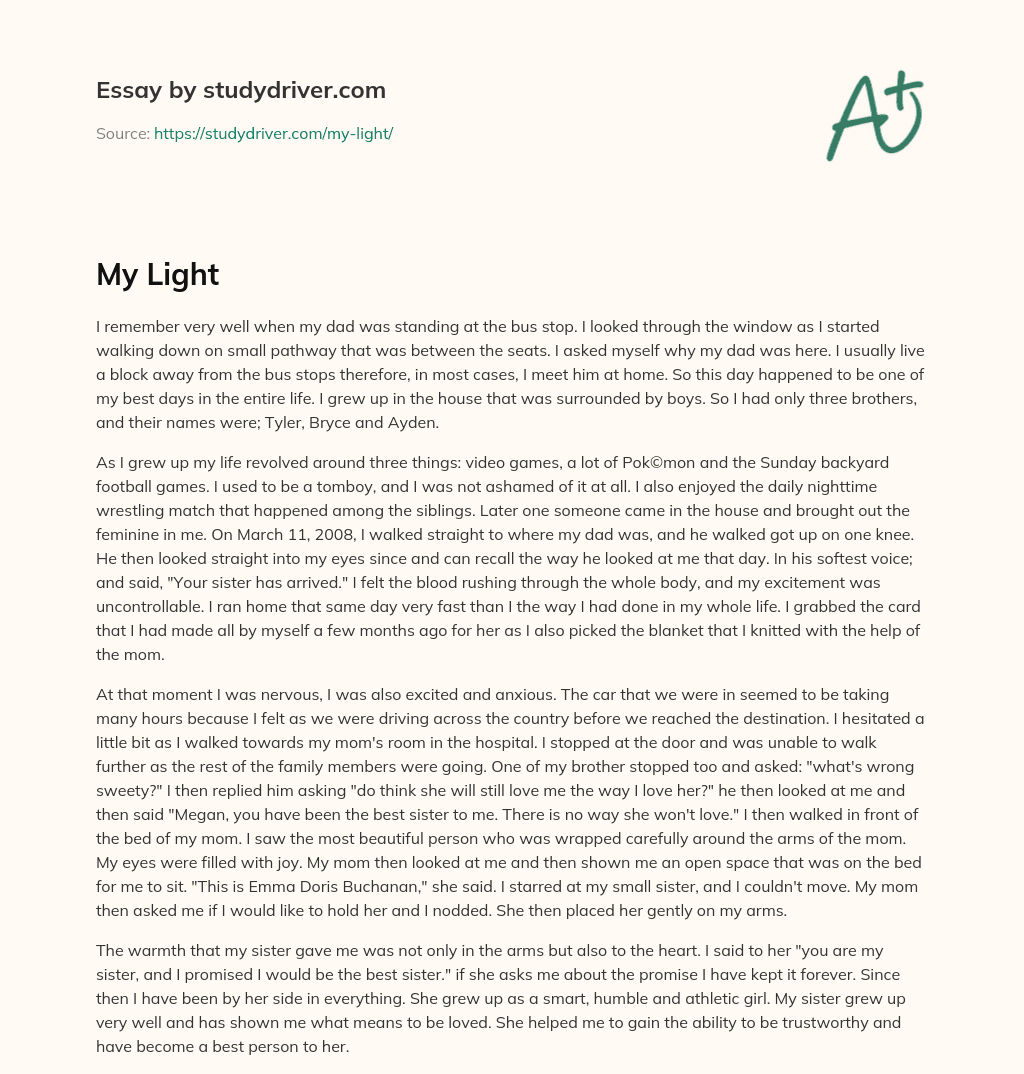 My Light essay