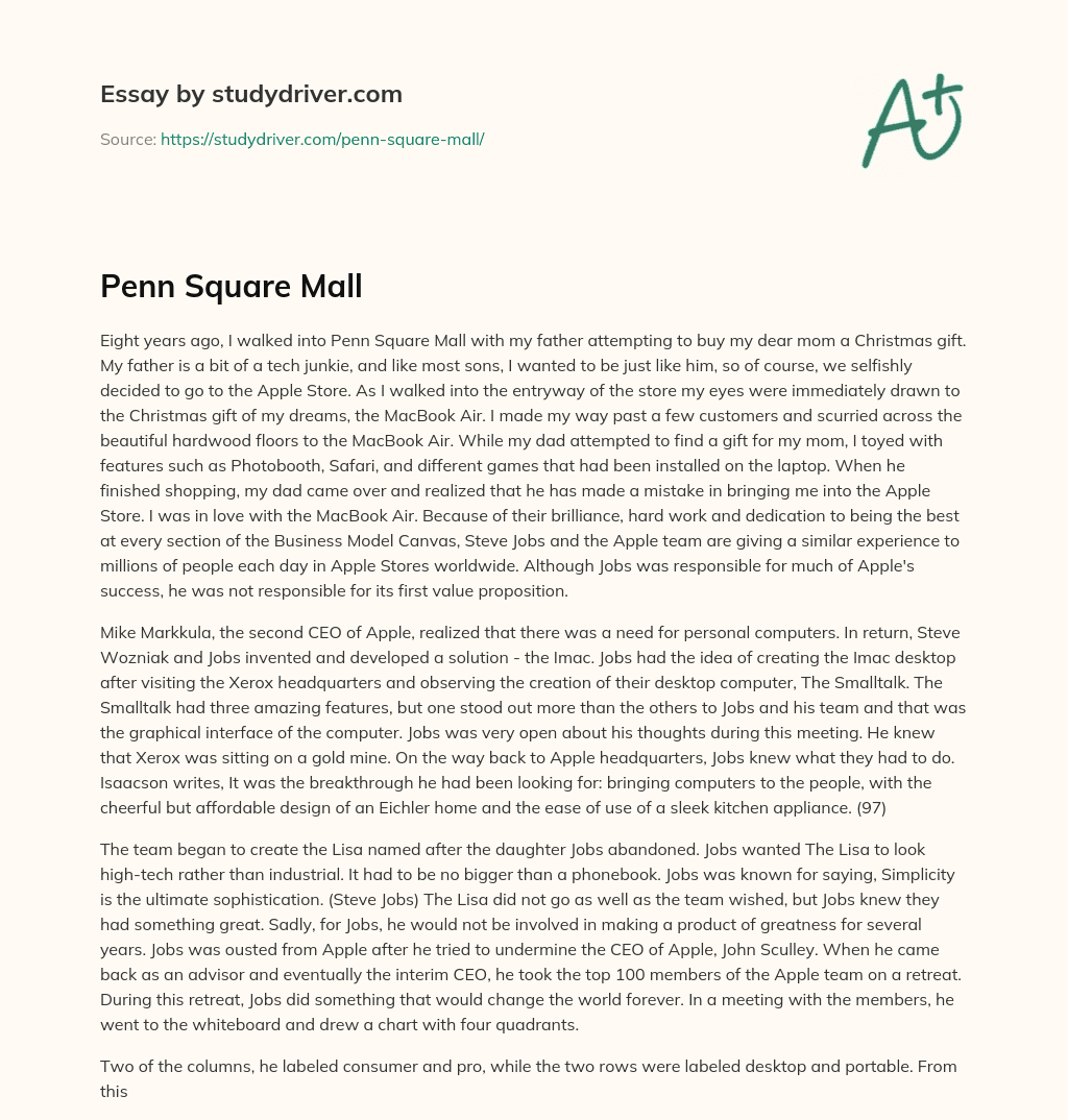 Penn Square Mall essay