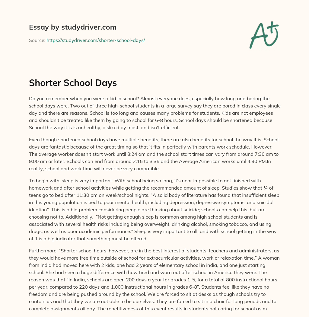 shorter-school-days-free-essay-example-studydriver