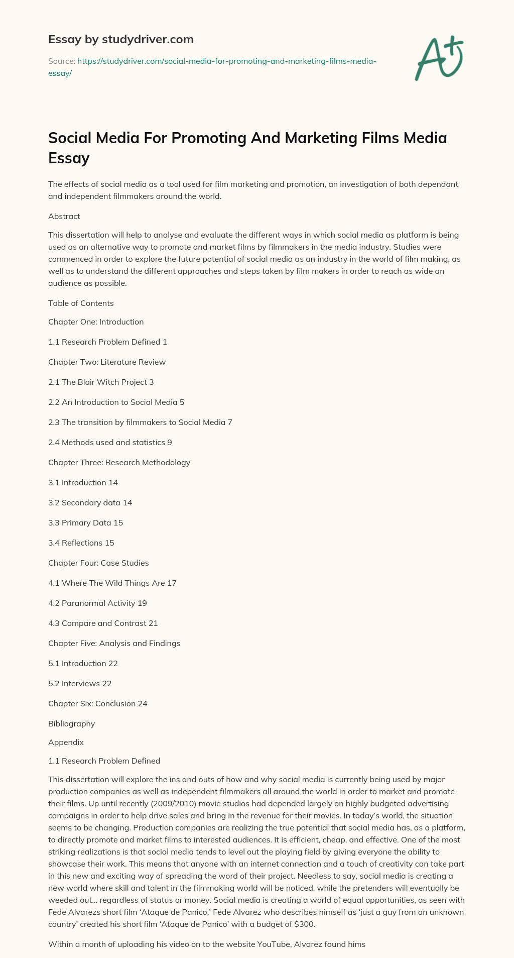 Social Media for Promoting and Marketing Films Media Essay essay