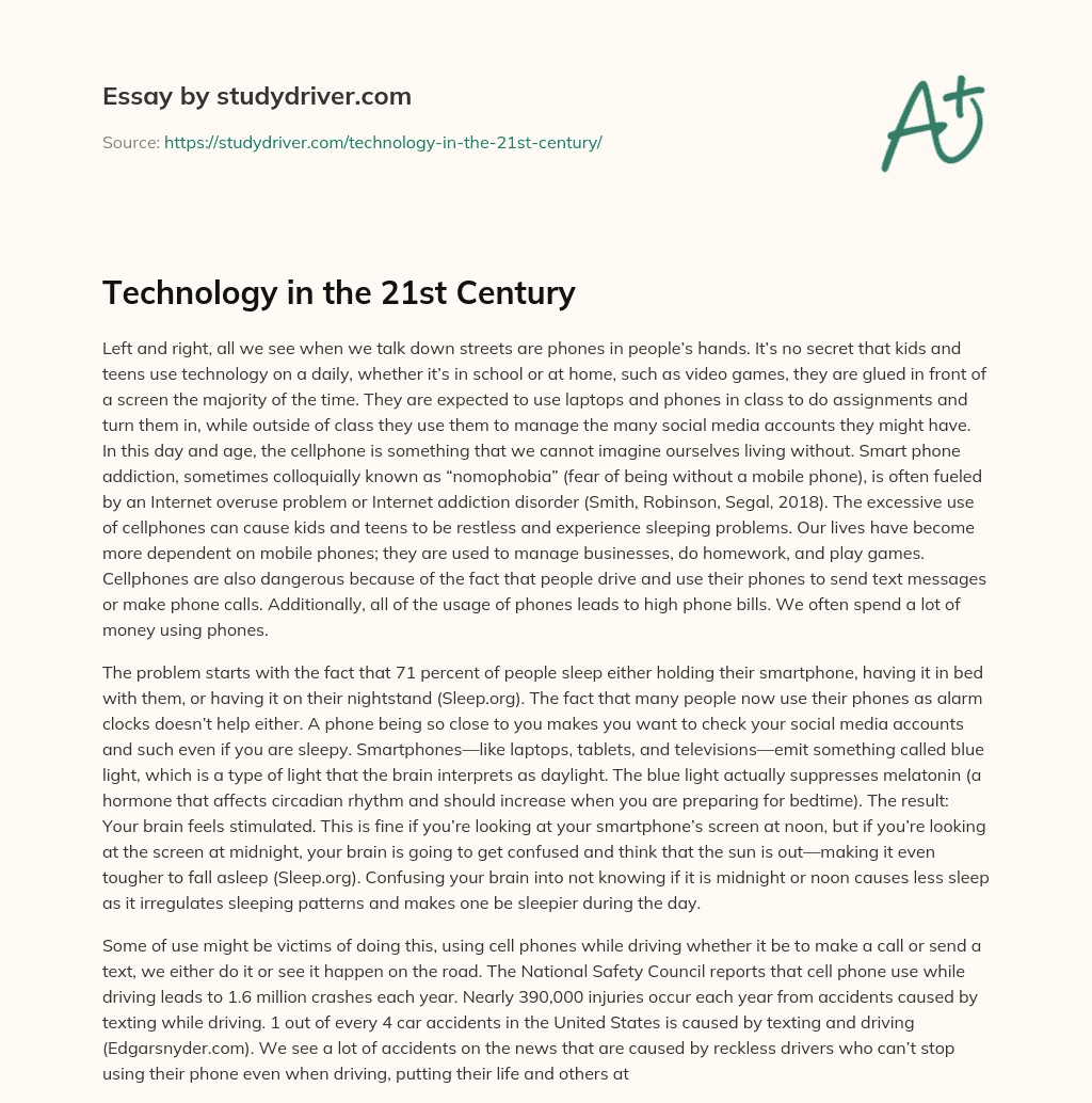 Technology in the 21st Century essay