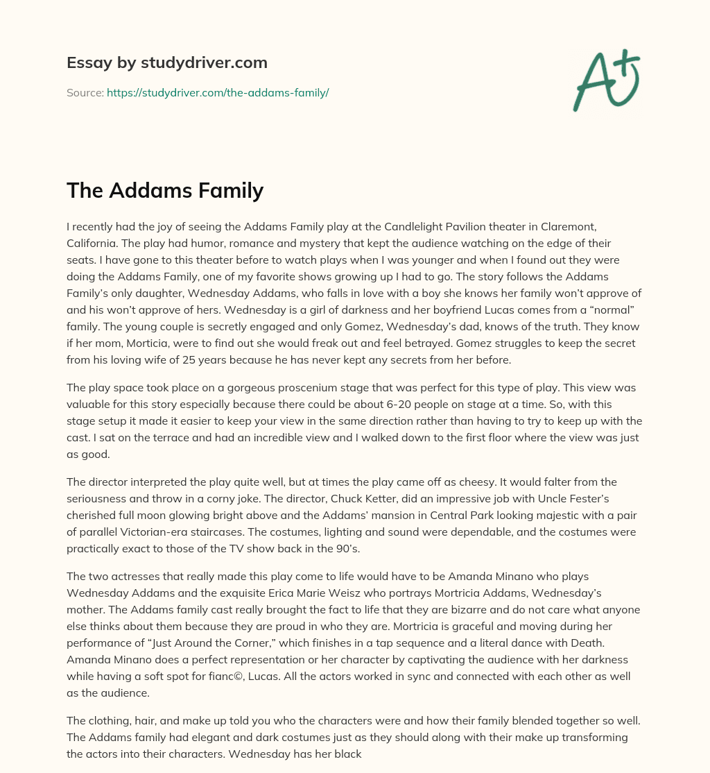 The Addams Family essay