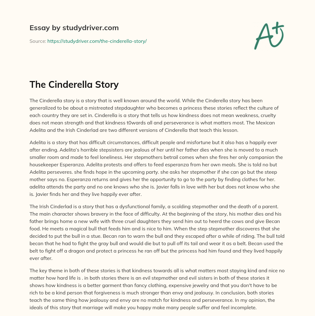 The Cinderella Story essay