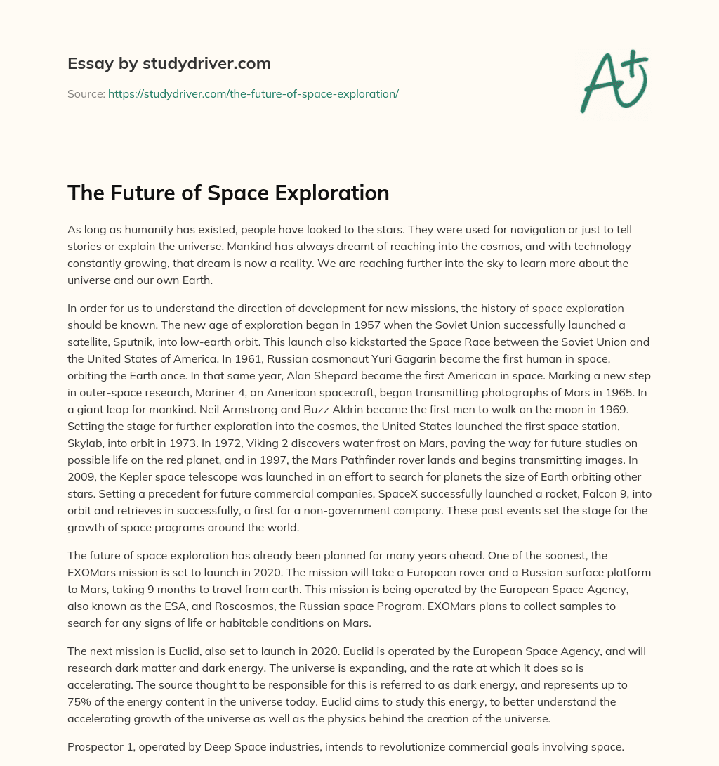 The Future of Space Exploration essay