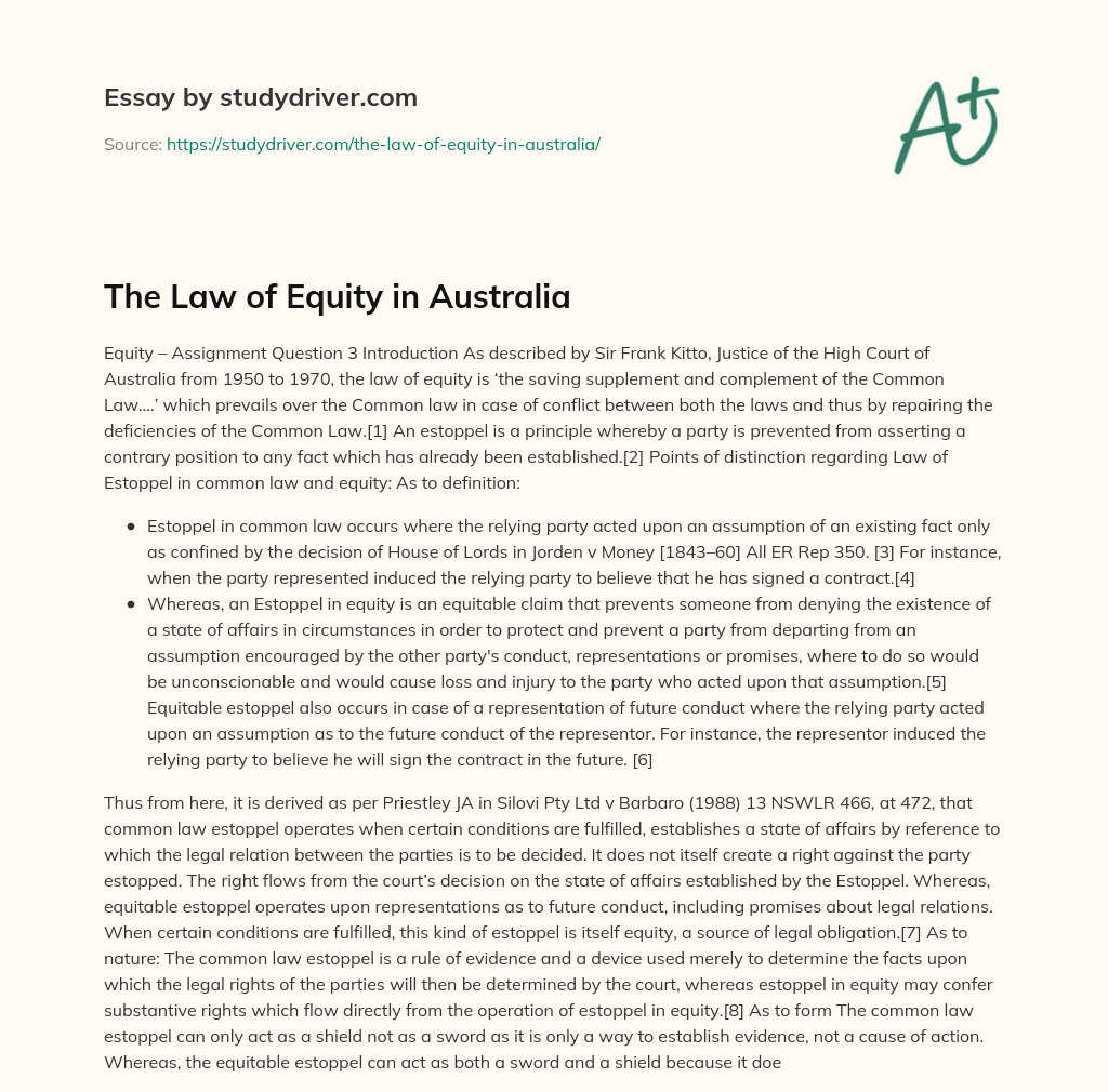 the-law-of-equity-in-australia-free-essay-example-studydriver