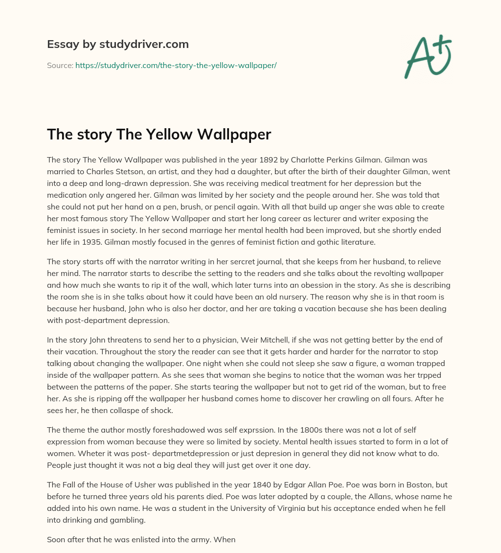 The Story the Yellow Wallpaper essay