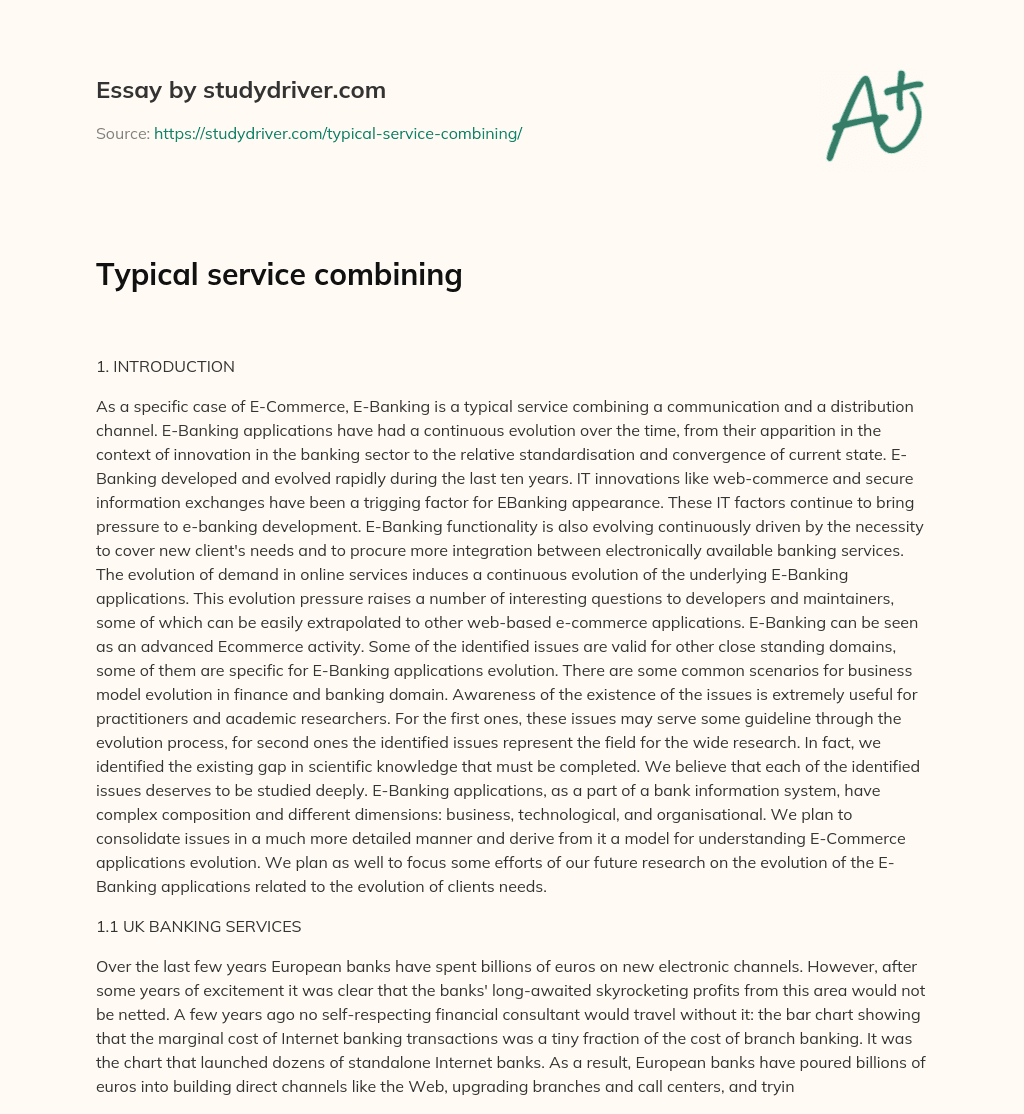 Typical Service Combining essay